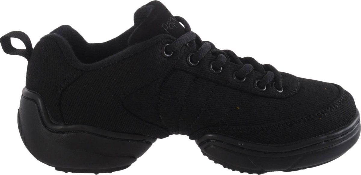 Papillon Danssneakers Splitzool Dames Zwart Laag Model Mt 44,5