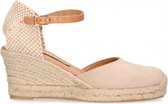 Van Dalen  - Espadrille Op Sleehak - Beige - 41