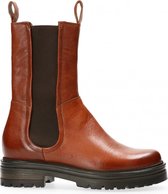 Van Dalen  - Hoge Chelsea Laars Leer - Womens - Cognac - 42