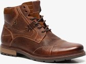 TwoDay leren heren veterboots - Cognac - Maat 43 - Echt leer