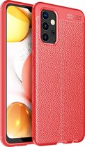 Samsung Galaxy A32 4G Hoesje - Mobigear - Luxury Serie - TPU Backcover - Rood - Hoesje Geschikt Voor Samsung Galaxy A32 4G