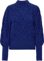 Only ONLYPoppy L/S Highneck Pullover Knit Bluing Dames Trui - Maat L