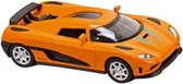 Metalen Sportwagen Momentum: 14 cm Oranje
