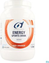 6D SIXD ENERGY SPORTS DRINK RED ORANGE PDR 1,3KG