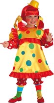 Carnival Toys Verkleedjurk Clown Junior Geel Maat 98 2-delig