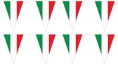 2x stuks polyester vlaggenlijn Italie 5 meter - Landen thema feestartikelen/versieringen