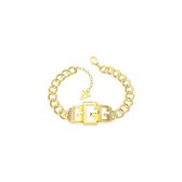 Guess Damen-Armband Edelstahl Swarovski-Kristall L Goud 32015816