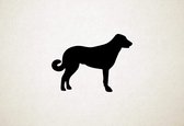 Anatolische Herdershond - Silhouette hond - L - 68x95cm - Zwart - wanddecoratie