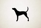 Amerikaanse Luipaardhond - Silhouette hond - L - 75x86cm - Zwart - wanddecoratie