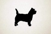 Cairn Terrier - Silhouette hond - XS - 22x26cm - Zwart - wanddecoratie