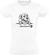 Golden Retriever t-shirt Dames