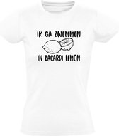 Ik ga zwemmen in Bacardi Lemon Dames t-shirt | Bacardi Limon | Mart Hoogkamer