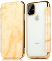 Étui portefeuille ShieldCase Marble Gold iPhone 12 / iPhone 12 Pro