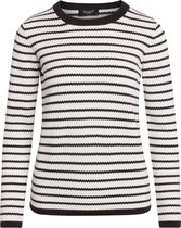 SisterS point Trui Hada Ls Black White Dames Maat - L