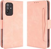 Mobigear Slide Wallet Telefoonhoesje geschikt voor OPPO A94 5G Hoesje Bookcase Portemonnee - Roze