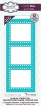 Creative Expressions Stans - Drie rechthoekige frames - 18,5 x 7,4cm