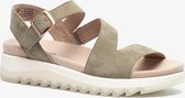 Softline suede dames sandalen - Groen - Maat 38 - Echt leer - Uitneembare zool