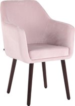 Liv's Pernova Eetkamerstoel - Modern - Roze - Hout - 61 cm x 58 cm x 88 cm