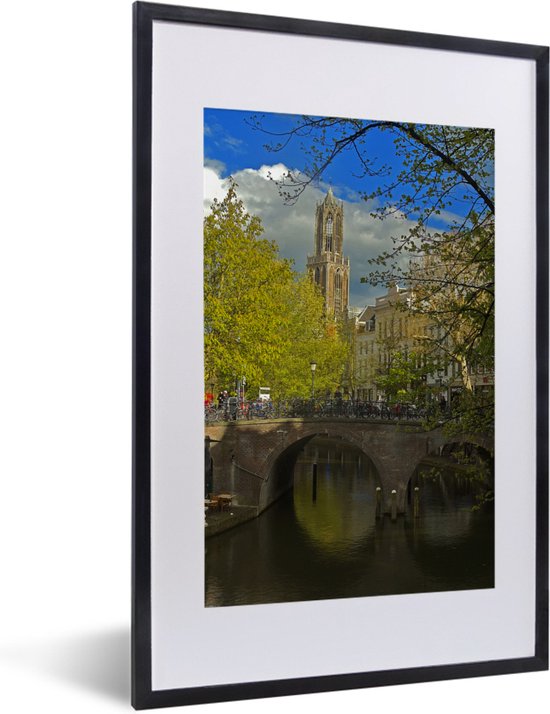 Fotolijst incl. Poster - Oud - Planten - Utrecht - 40x60 cm - Posterlijst