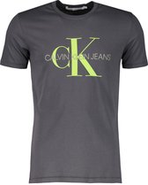 Calvin Klein T-shirt - Slim Fit - Grijs - XXL