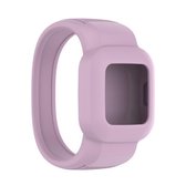 Voor Garmin Vivofit JR3 siliconen vervangende horlogeband zonder gesp, maat: S (lichtpaars)
