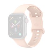 Siliconen vervangende horlogebanden, maat: kleine code voor Apple Watch Series 6 & SE & 5 & 4 40 mm / 3 & 2 & 1 38 mm (zandroze)