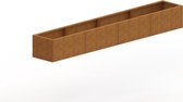 MySteel Cortenstaal plantenbak Texas xxl 3200x500 Inclusief Bodemplaat  - Hoogte: 600mm