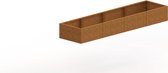 MySteel Cortenstaal plantenbak Texas xxl 3200x800   - Hoogte: 400mm