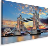 Schilderij Tower Bridge Londen, multi-gekleurd, premium print