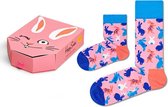 Happy Socks mini me bunny giftbox 2P roze - 36-40