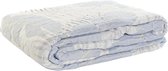 Dekbedden DKD Home Decor Blauw Wit Polyester Katoen Lakens (240 x 260 x 1 cm)