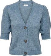 Jacqueline de Yong Vest Jdydrea S/s Short Cardigan Knt 15238249 Captains Blue/melange Dames Maat - S