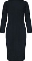 Knitted Dress Zwart
