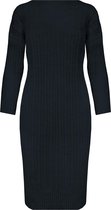 Knitted Dress Zwart