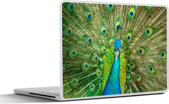 Autocollant pour ordinateur portable - 11,6 pouces - Gros plan - Paon - Inde - 30x21cm - Autocollants pour ordinateur portable - Skin pour ordinateur portable - Housse