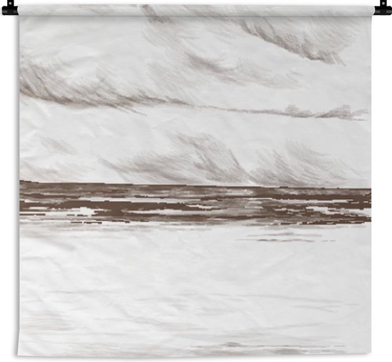 Tapisserie - Tapisserie - Plage - Mer - Ciel - 60x60 cm - Tapisserie