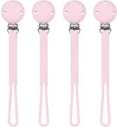 Lollipops & More Fopspeenclip Caramel Siliconen Roze