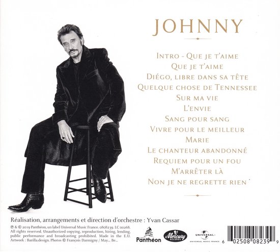 HALLYDAY JOHNNY 5CD L ALBUM DE SA VIE 100 TITRES