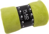Lex & Max Fleece plaid - 130x180cm - Lime