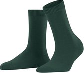 FALKE Cosy Wool zonder motief zacht dik winter warm ondoorzichtig halfhoog comfortabel  Merinowol Kasjmier Groen Dames sokken - Maat 35-38