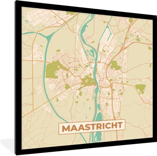 Maastricht Stadskaart Plattegrond Poster | Kunst in Kaart
