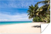 Tropisch strand in het Aziatische Thailand Poster 60x40 cm - Foto print op Poster (wanddecoratie woonkamer / slaapkamer) / Landschappen Poster / Zee en Strand