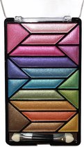 Lovely Pop Cosmetics - Palette de Ombre à paupières Horizon Festival - 19 nuances gaies et chatoyantes de bleu, vert, rose, violet et or - 1 boîte avec applicateur - Numéro 54611
