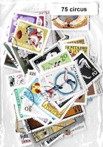 Circus – Luxe postzegel pakket (A6 formaat) : collectie van 25 75 verschillende postzegels van circus – kan als ansichtkaart in een A6 envelop - authentiek cadeau - kado - geschenk