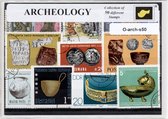 Archeologie – Luxe postzegel pakket (A6 formaat) : collectie van 50 verschillende postzegels van archeologie – kan als ansichtkaart in een A6 envelop - authentiek cadeau - kado - g