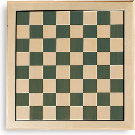 Afbeelding van het spel Dal Negro Schaakbord 47 X 46,5 X 2,2 Cm Hout Groen/wit