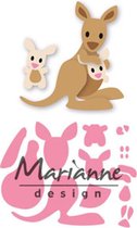 Marianne Design Collectables Snij en Embosstencil - Eline's Kangaroo en baby