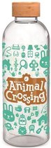 Grote Fles - STOR - Animal Crossing - Glas met Siliconen Hoes - Herbruikbaar - 1030 ml