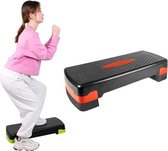 Fitnesspedaal Ritmepedaal Verstelbaar Sport Yoga Fitness Aerobicspedaal, Afmeting: 78 x 30 x 10 cm (zwart + rood)