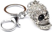 2 STUKS Shining Skull Sleutelhanger Tas Opknoping Sieraden (Diamond Skull)